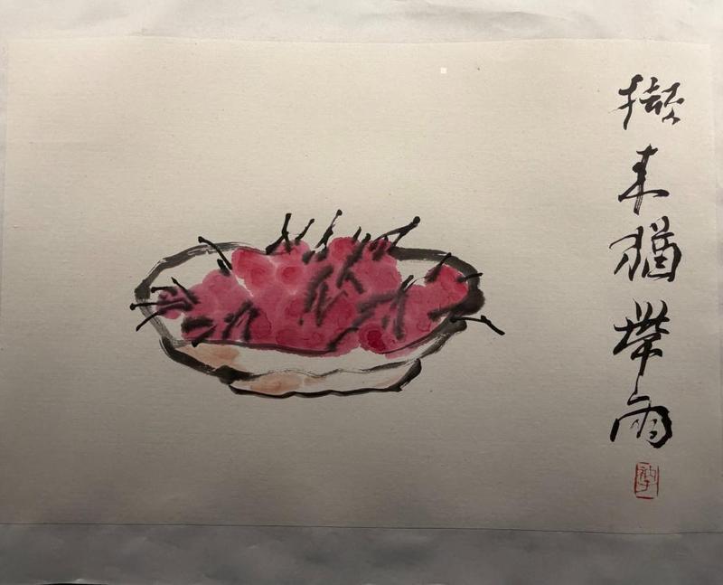  从红模描摹到清水一钵：86岁画家衲子的写意花鸟艺术演进 书画藏品